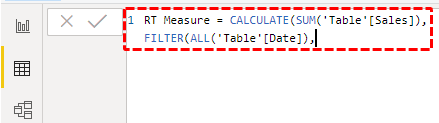 Running Total in Power BI Step-8