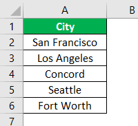 Search Box in Excel - Step 1