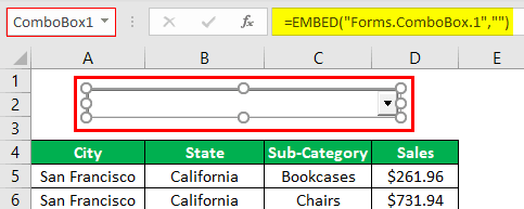 Search Box in Excel - Step 4