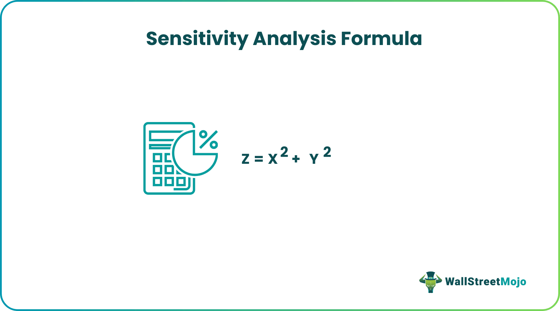 Sensitivity Analysis Formula