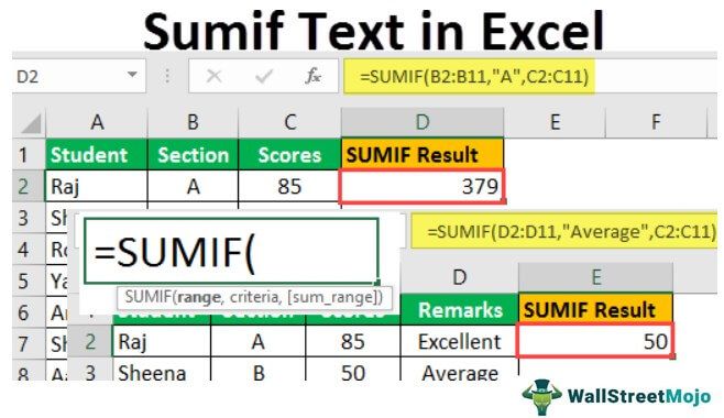 Sumif-Text-in-Excel