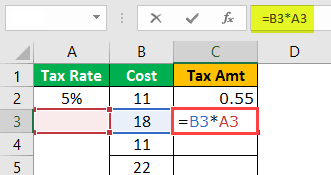 $ Symbol in Excel Example 1-3