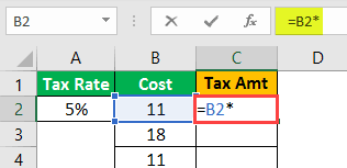 $ Symbol in Excel Example 1-5