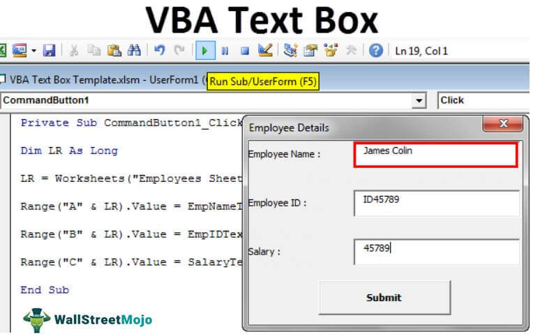 TextBox in VBA