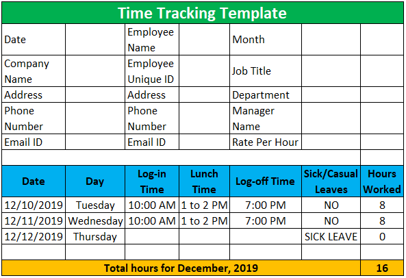 Time-Tracking-Excel-Template