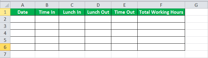 Time sheet Calculator Example