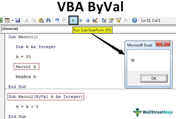 VBA ByVal