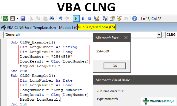 VBA CLng