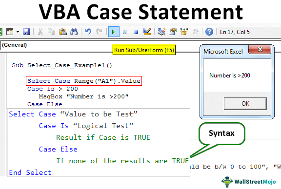 VBA Case Statement