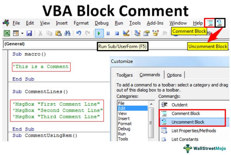 VBA Comment Block