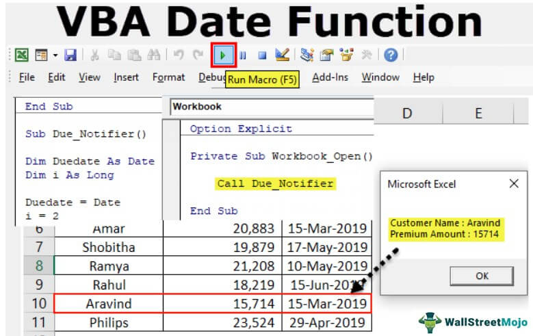 VBA Date Function