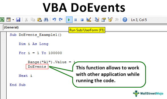 VBA DoEvents