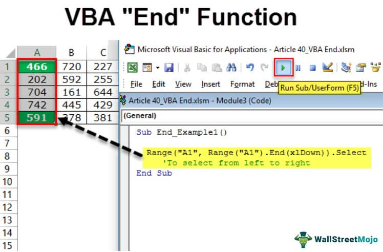 VBA End Function