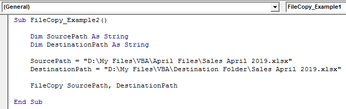 VBA FileCopy Example 2