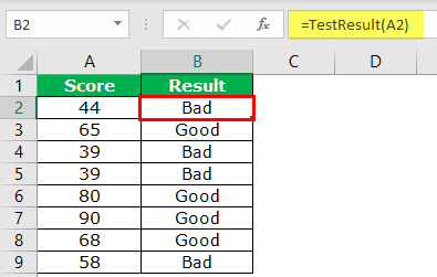 VBA Function Return Example 2-8