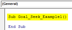 VBA Goal Seek Example 1-2