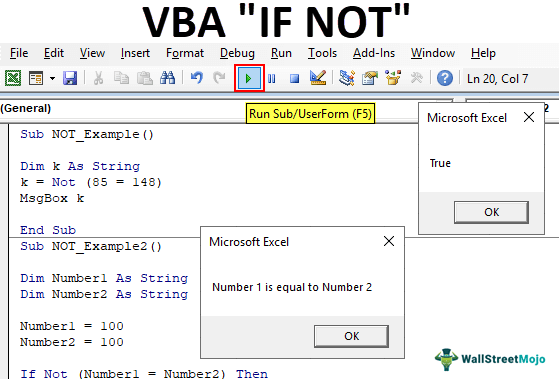 VBA IF NOT