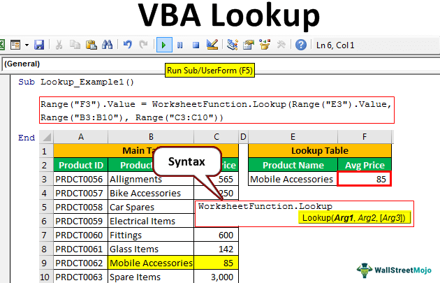 VBA LOOKUP