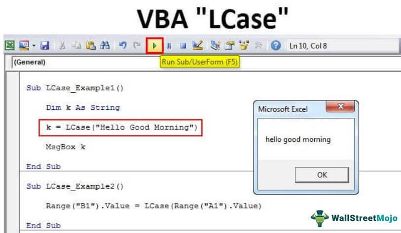 VBA LCase