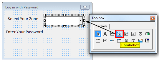 VBA Login - Step 2.1 -Design Userform