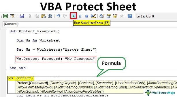 VBA Protect Sheet