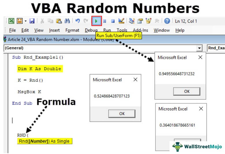 VBA Random Numbers