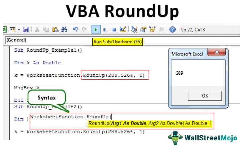 VBA RoundUp Function