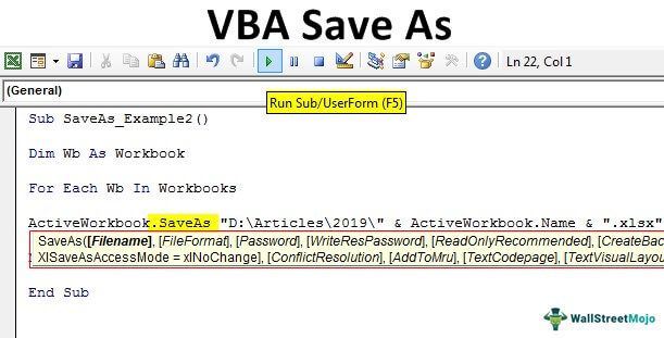 VBA Save As