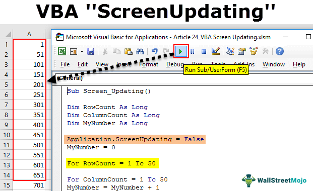 VBA Screen Updating Property.png