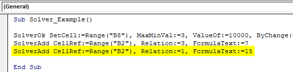 VBA Solver Example 1-11