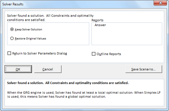 VBA Solver Example 1-14