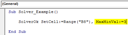 VBA Solver Example 1-4