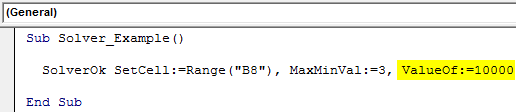 VBA Solver Example 1-5