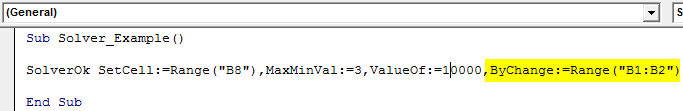 VBA Solver Example 1-6