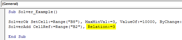 VBA Solver Example 1-9