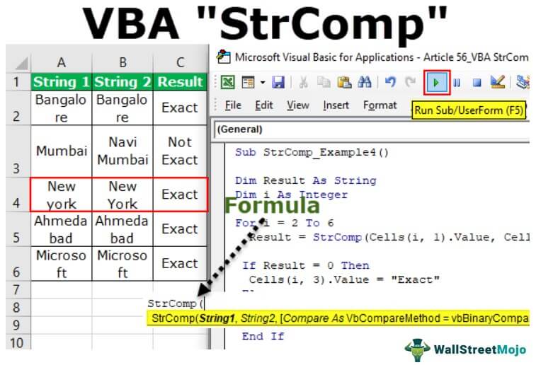 VBA StrComp