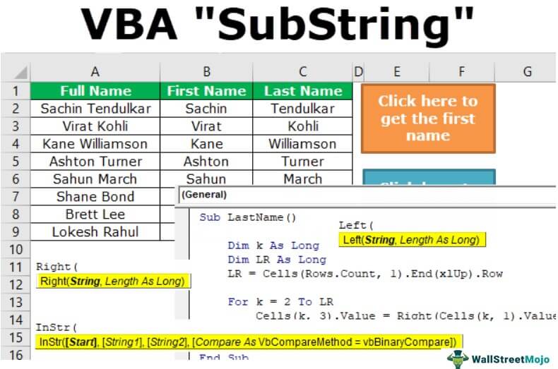 VBA SubString