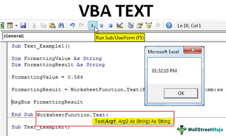 VBA Text