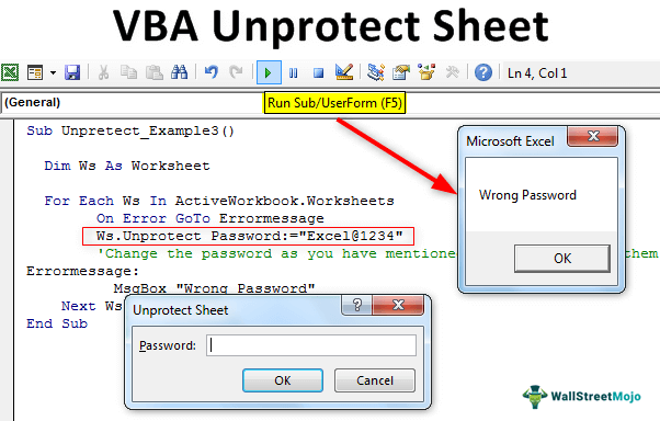 VBA UnProtect Sheet