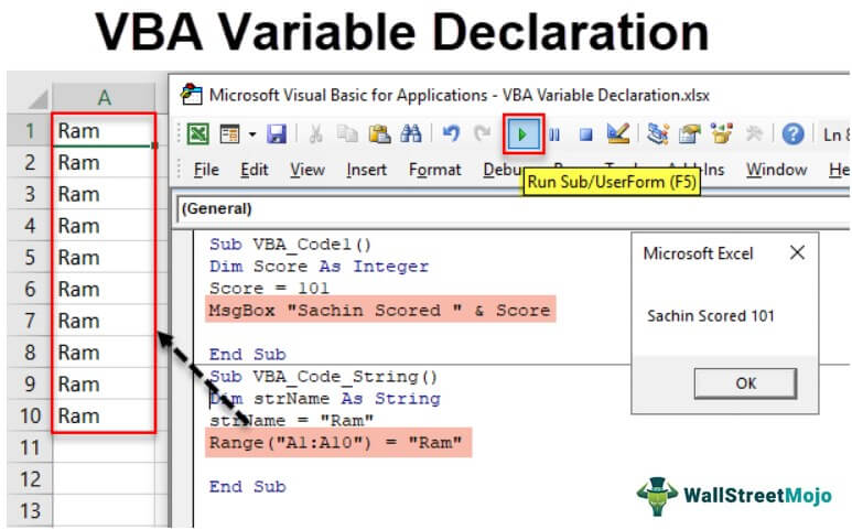 VBA Variable Declaration