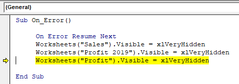 How to ignore errors using VBA On Error Resume Next Statement?
