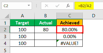 #Value! Error in Excel Case 2-1