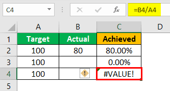 #Value! Error in Excel Case 2-4