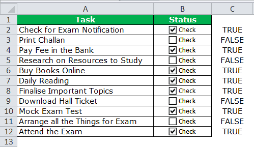 complete all our checkbox settings