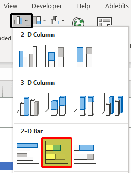 creating a tally chart - Example 2 - Step 3