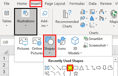 family tree in Excel template method 1