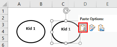 family tree in Excel template method 2-1