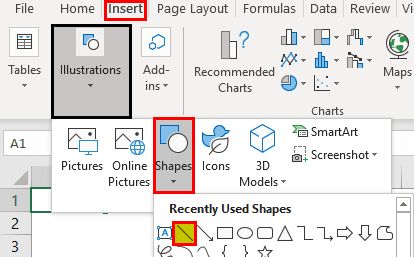 family tree in Excel template method 4